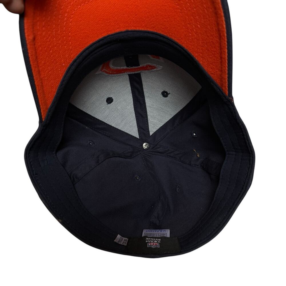Chicago Bears NFL Team Apparel Reebok Fitted Hat Cap With Embroidered Logo - Picture 8 of 10